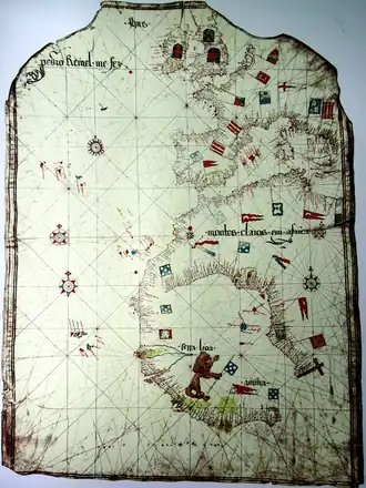Reinels Portolankarte von ca. 1485