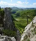 Blick von den Felswänden