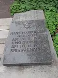 Gedenktafel für das 17-jährige Mordopfer Hans Marburger