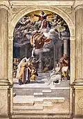 Pellegrino Tibaldi, Die Empfängnis des Täufers, Poggi-Kapelle