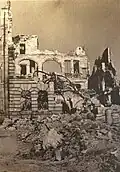 Ruine des Pellerhauses (1945)