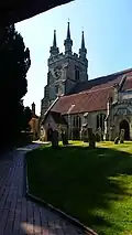 Die Kirche St John the Baptist der Church of England
