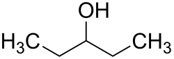 Strukturformel von 3-Pentanol