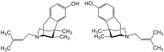 Struktur von (±)-Pentazocin