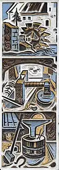 Schmiedearbeit. Sgraffito