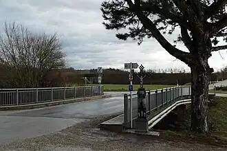 Heubrücke. Gedenkkreuz für H. Rohrleitner und W. Bahn