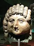 Bronzekopf aus Qaryat al-Faw, 1. Jahrhundert v. Chr.