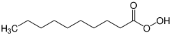 Strukturformel von Peroxydecansäure