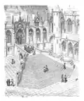 Die Große Treppe auf der Ostseite, erbaut unter Philipp dem Schönen um 1313