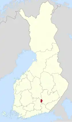 Lage von Pertunmaa in Finnland