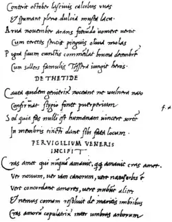 Handschrift des Dichters Jacopo Sannazaro
