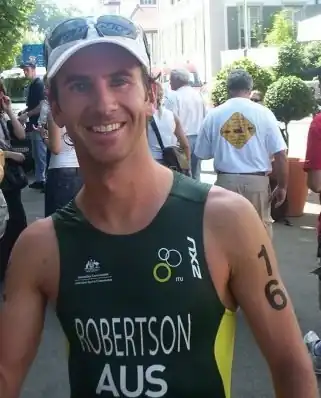 Peter Robertson bei der Weltmeisterschaft in Lausanne, 2006