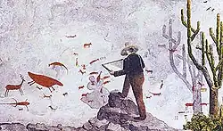 Aufzeichnung von Höhlenmalereien in Lagoa Santa durch Peter Wilhelm Lund – Bild von Peter Andreas Brandt