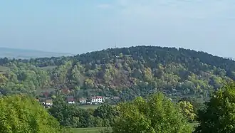 Blick vom Burschenschaftsdenkmal zum Petersberg