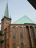 Chor der Petrikirche von der Schmiedestraße aus
