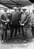 Mit Robert Peugeot und Jules Goux 1914