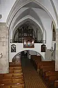Blick Richtung Orgelempore