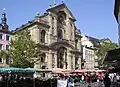 Fassade der Martinskirche am Grünen Markt