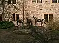 Der Pferdebrunnen vor dem Marstallgebäude