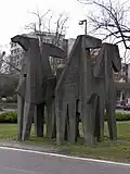 Skulptur auf dem Pferdemarkt