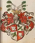 Wappen der Pflugk, um 1560.