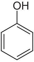 Strukturformeln von Phenol