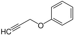 Strukturformel von Phenylpropargylether