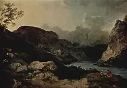 Abendliche Seelandschaft mit Cumberland