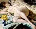 Philipp Klein: Liegender weiblicher Akt als Danae (1906)