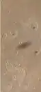 Schatten des Marsmonds Phobos, nördlich der Nanedi Valles