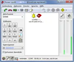 Screenshot von Phoner