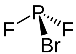 Strukturformel von Phosphorbromiddifluorid