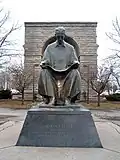 Kršinićs Statue des Nikola Tesla an den Nigarafällen