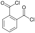 Strukturformel von Phthaloylchlorid