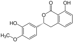 Strukturformel von Phyllodulcin