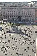 Blick auf den Platz von der Kathedrale aus.
