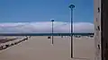 Fußweg vom Uhrturm (rechts) zum Meer