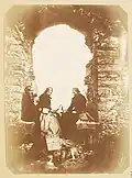 Picknick im Oystermouth Castle - Dulcie Vivian, Caroline Eden und Etta (Henrietta) Vivian