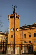Wettersäule in Neuchâtel, Quai Ostervald