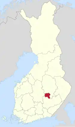 Lage von Pieksämäki in Finnland