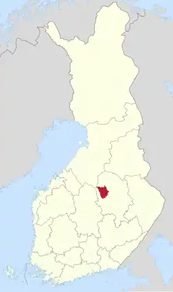 Lage von Pielavesi in Finnland