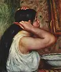 Pierre-Auguste Renoir: Femme se peignant um 1907 Musée d’Orsay
