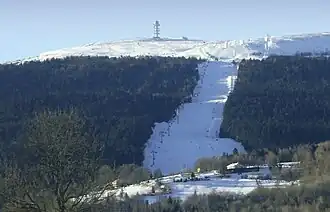 Sendeanlage und Skipiste
