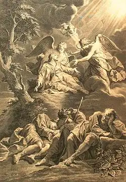 Gebet Christi im Ölgarten (Pierre Imbert Drevet nach dem Original Restouts)