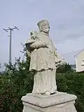 Statue des hl. Johann Nepomuk auf der alten Altmühlbrücke