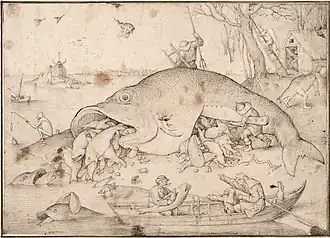 Pieter Bruegel der Ältere: Die großen Fische fressen die kleinen (1556)