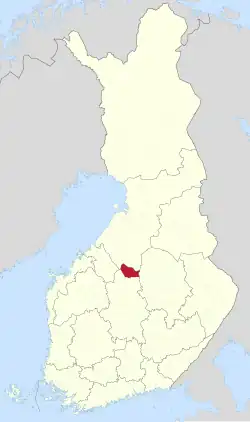 Lage von Pihtipudas in Finnland