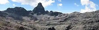 Bergsee Pintadacocha, im Hintergrund der Cerro Pintadacocha