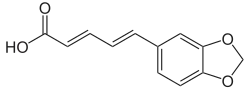 Struktur von Piperinsäure