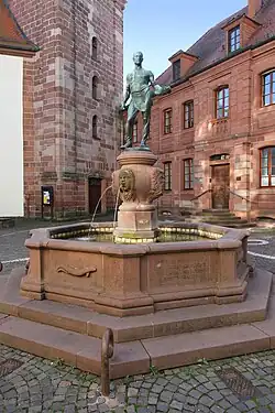 Schusterbrunnen vor der Lutherkirche
